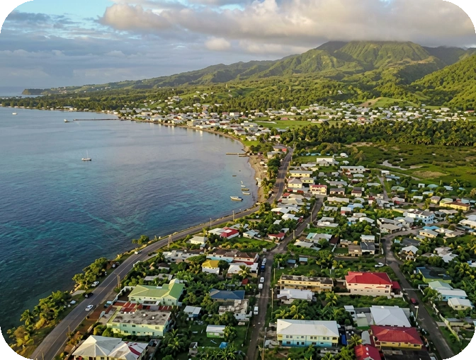 Dominica’s coastline